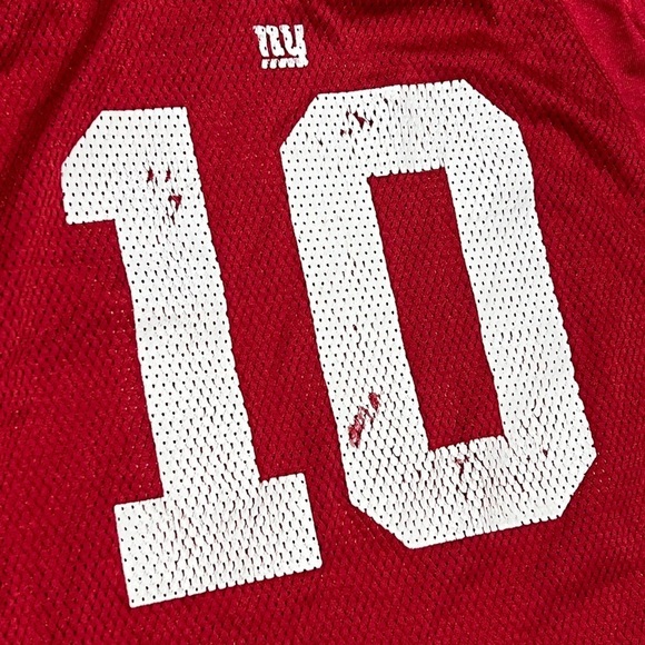 Boys Kids Eli Manning New York Giants NFL Football Red Sports Jersey - Picture 6 of 8
